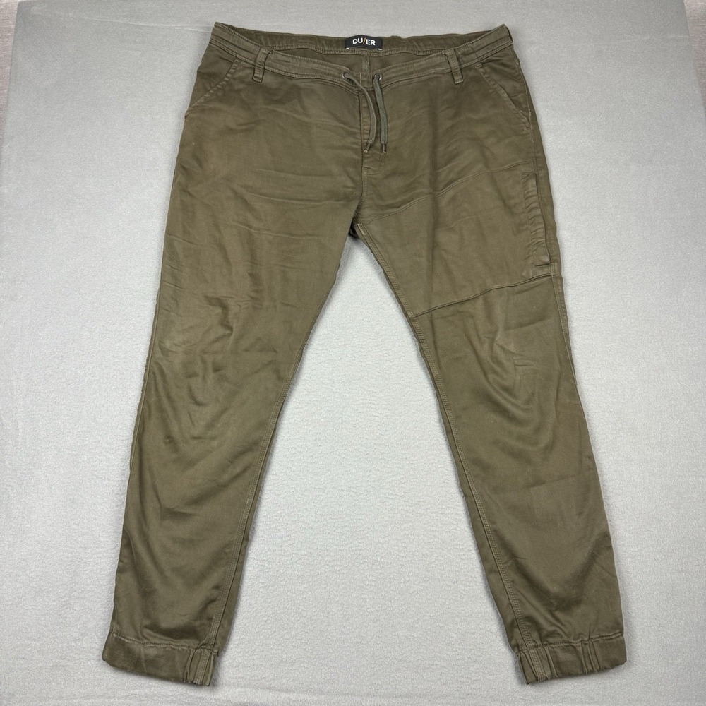 DU/ER Duer N2X Relaxed Taper Pants Men's Size 40x31 Khaki Brown Green MJNR1100